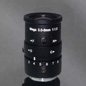 Mega Pixel Varifocal Manual Iris CCTV Lens 3-8mm king:title /}